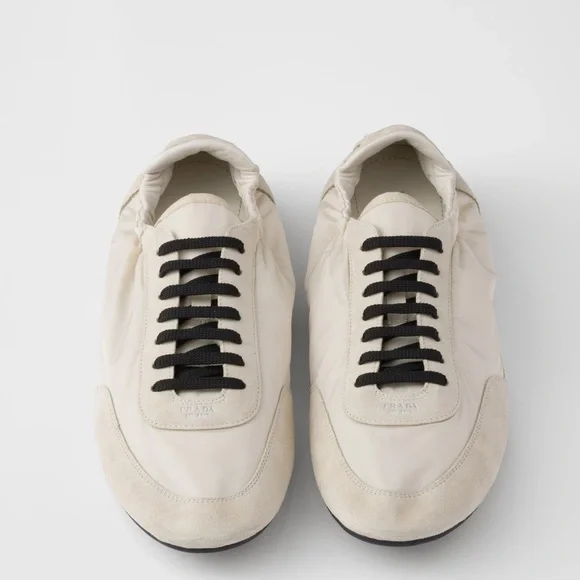 Prada Collapse Re-Nylon and suede elasticized sneakers - Picture 4 of 12